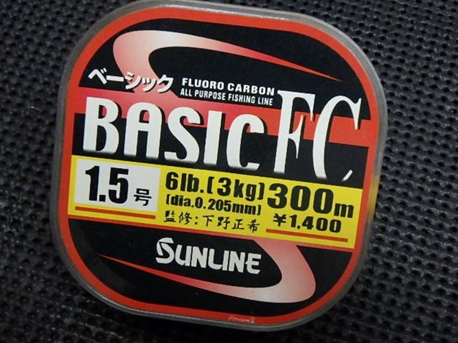 ﾍﾞｰｼｯｸ・BASIC FC 1.5号/6lb・300m(特価品)